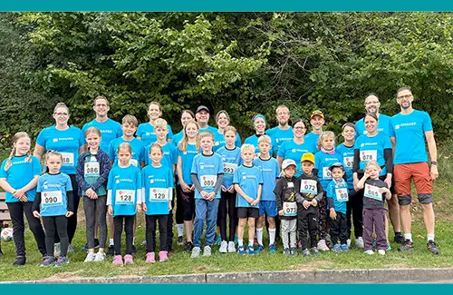 Teamfoto 15. Benefizlauf des DBG