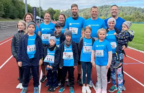 Teamfoto 15. Benefizlauf des DBG